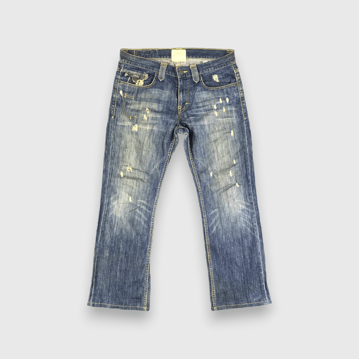 Taverniti Jeans Distressed Flared Denim -J2813