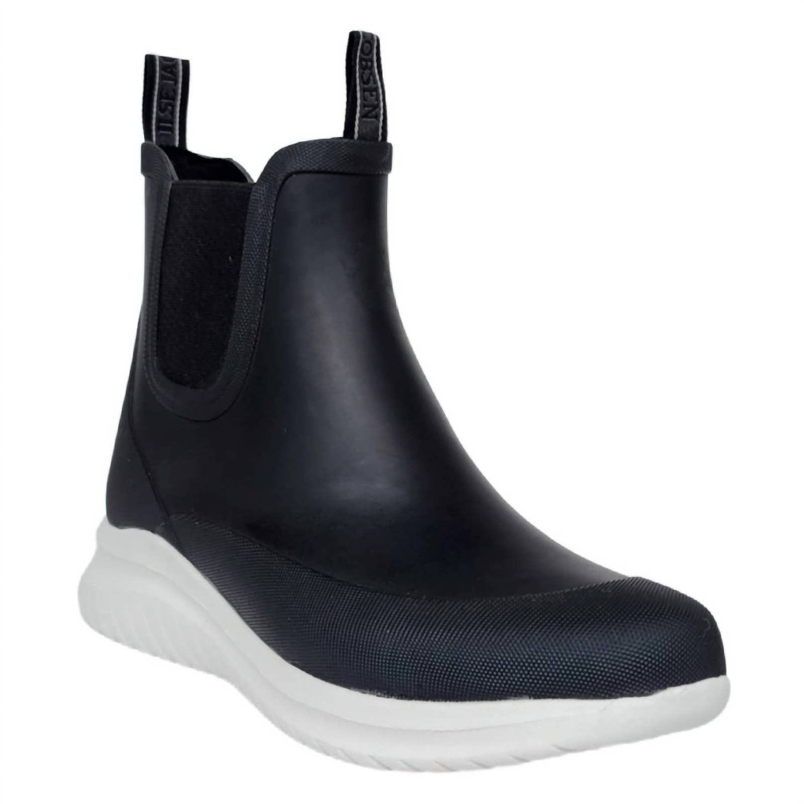 Ilse Jacobsen Medium Length Rubber Lace Up Wellington Boots Black RUB15 001 main image 0