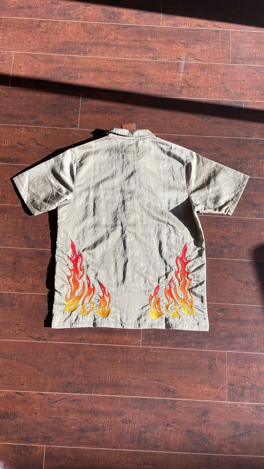 travis scott cactus jack x jordan button down shirt