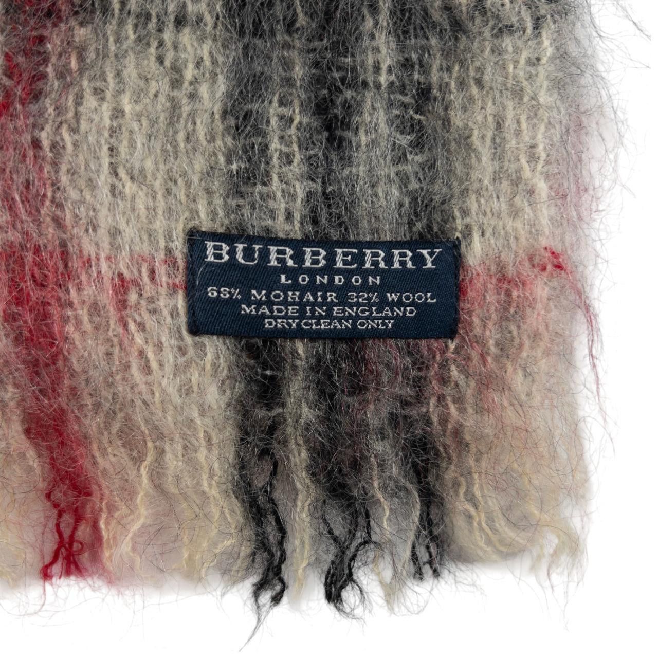 Burberry Vintage Burberry Nova Check Mohair Scarf Size ONE SIZE - 2 Thumbnail