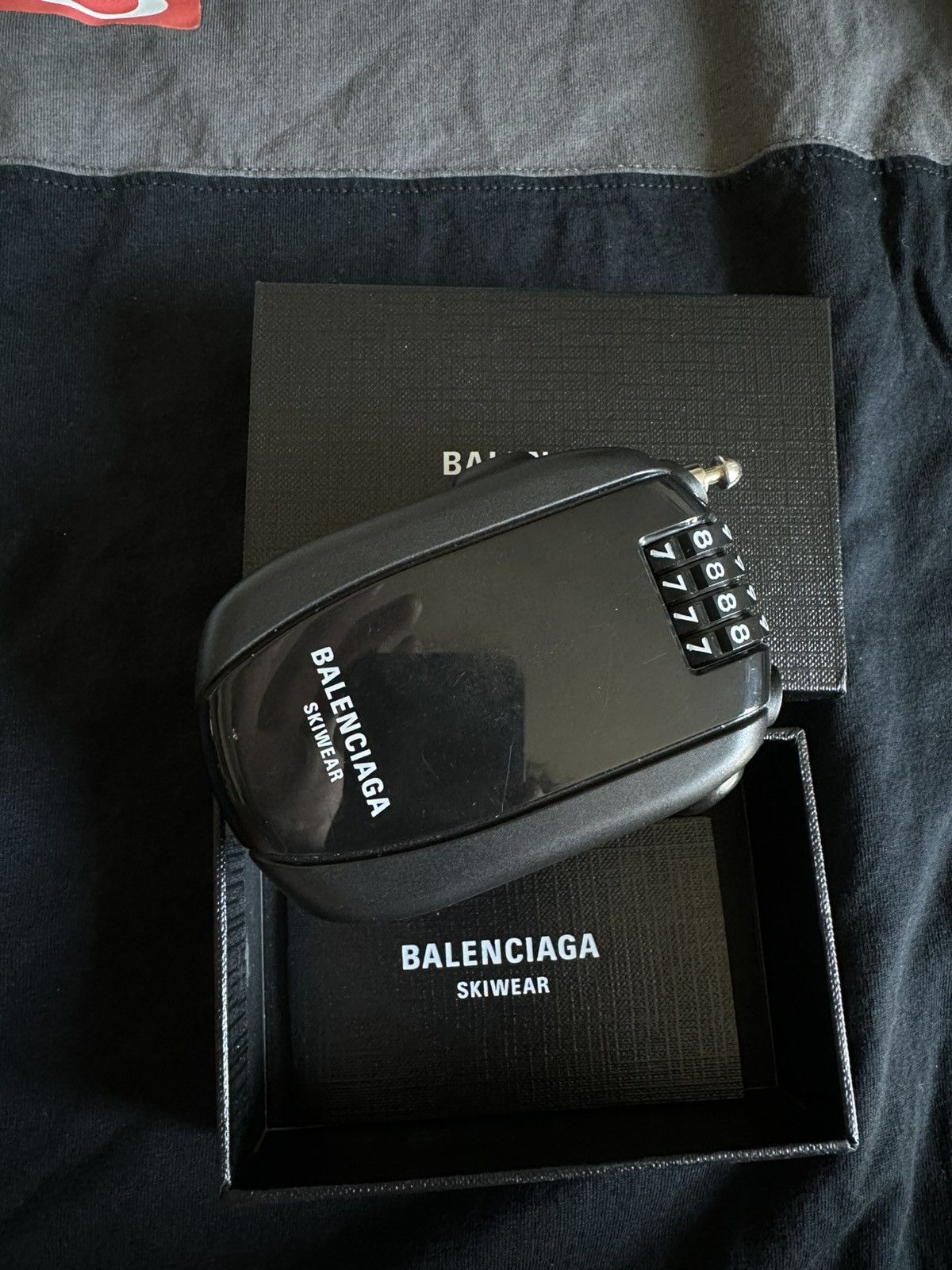 Balenciaga BALENCIAGA SKIWEAR VIP CLIENT GIFT COMBINATION LOCK – BLACK Size ONE SIZE - 2 Thumbnail