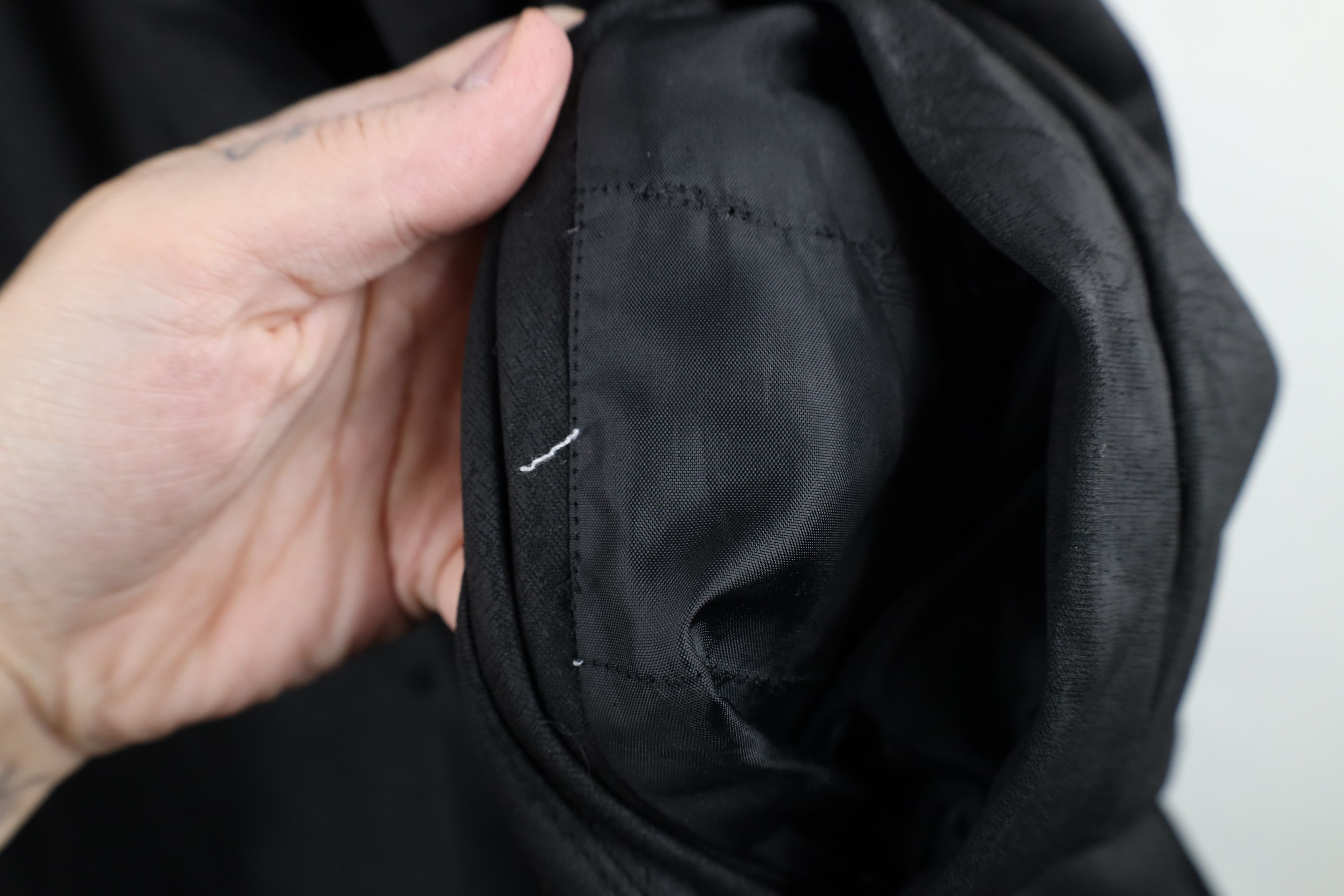 Vintage Vintage 90s Streetwear Wool Full Zip Bomber Jacket Black Size US L / EU 52-54 / 3 - 11 Thumbnail