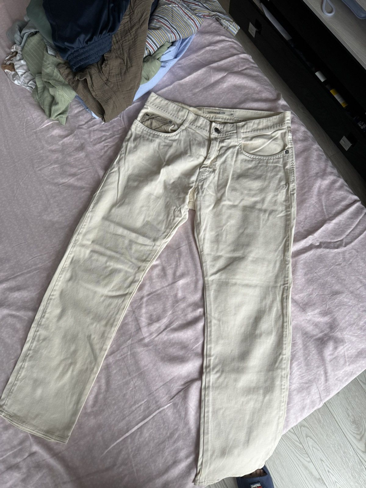 Harmont & Blaine Harmont & Blaine Cream Chinos — Size 48 (IT) Size US 31 - 1 Thumbnail