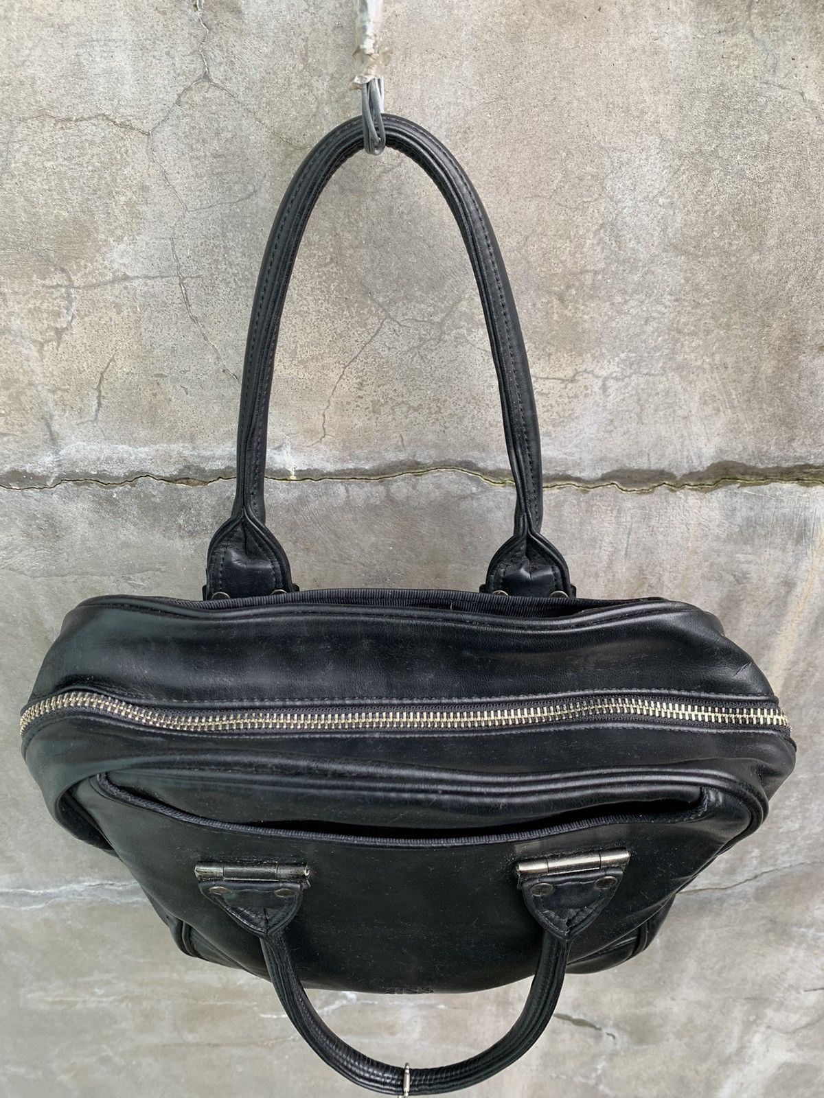 Jean Paul Gaultier Vintage Embossed Logo Leather Hand Bag Size ONE SIZE - 8 Thumbnail