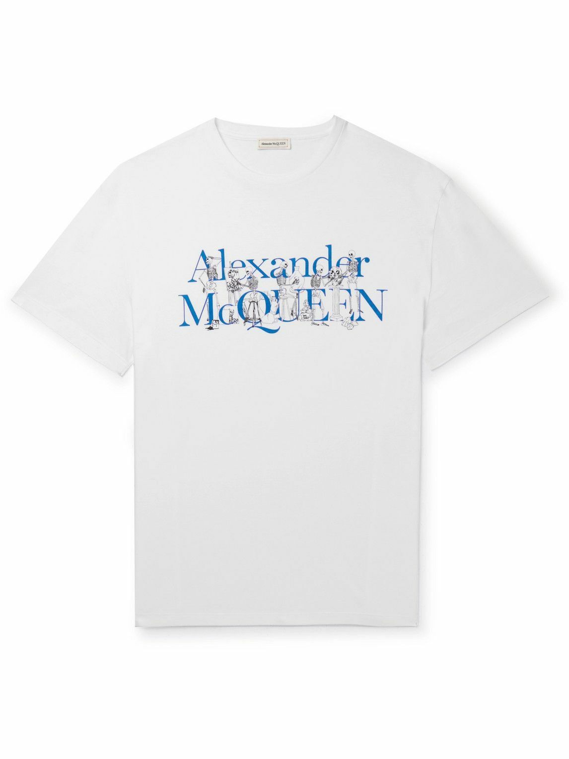 Alexander McQueen o1y1024 T-Shirt In White Size US S / EU 44-46 / 1 - 1 Thumbnail