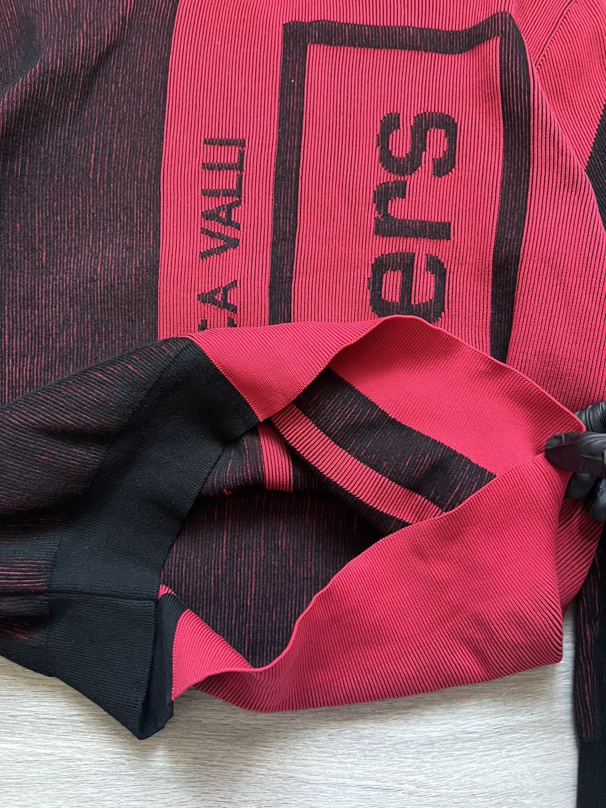 Just Cavalli Just Cavalli Sweatshirt Knit Rare Big Logo 3D red/black Size US XL / EU 56 / 4 - 10 Thumbnail