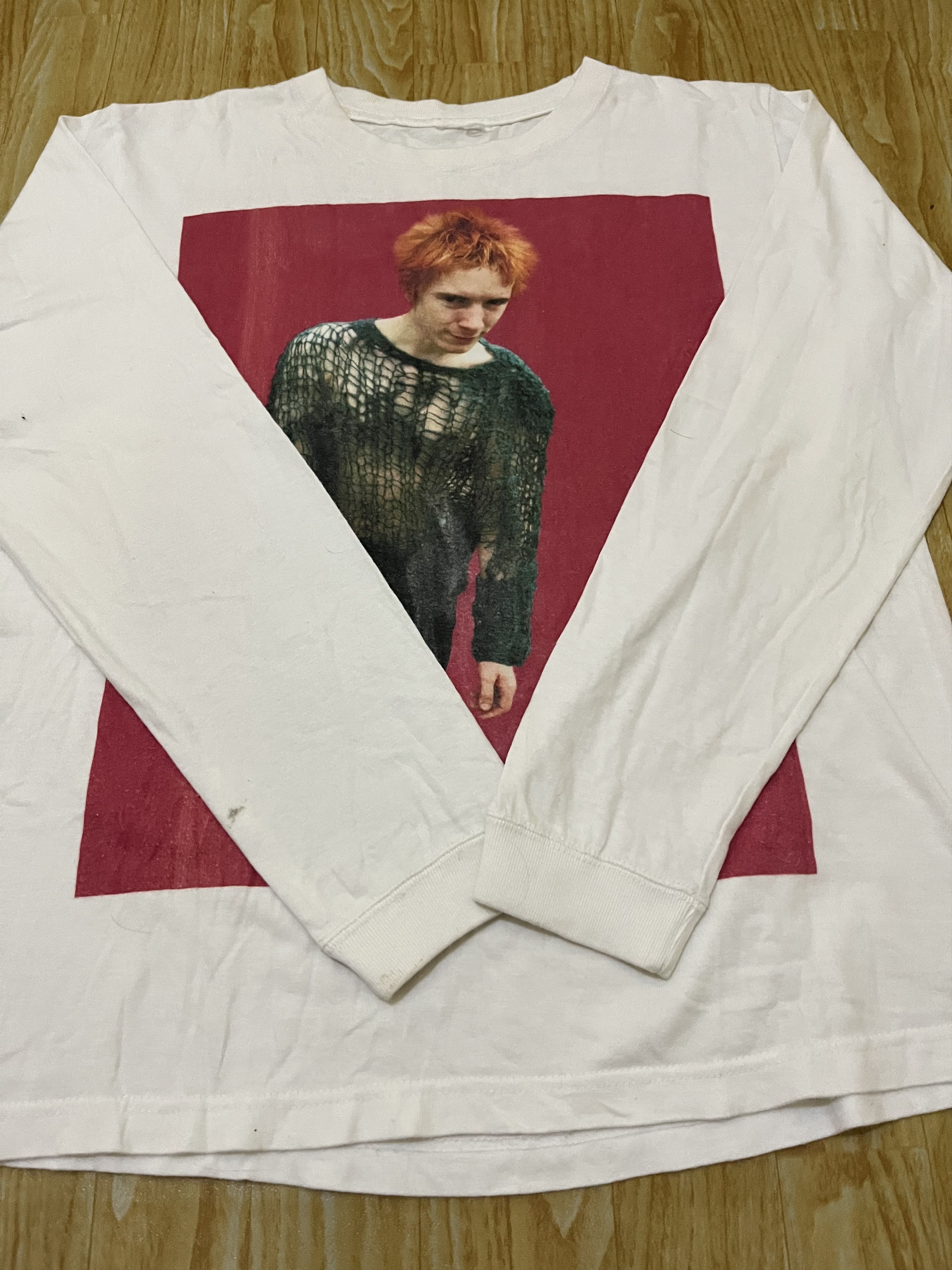 Vintage Vtg Johnny Rotten Longsleeve Sex Pistols Ramones The Clash Size US L / EU 52-54 / 3 - 6 Thumbnail