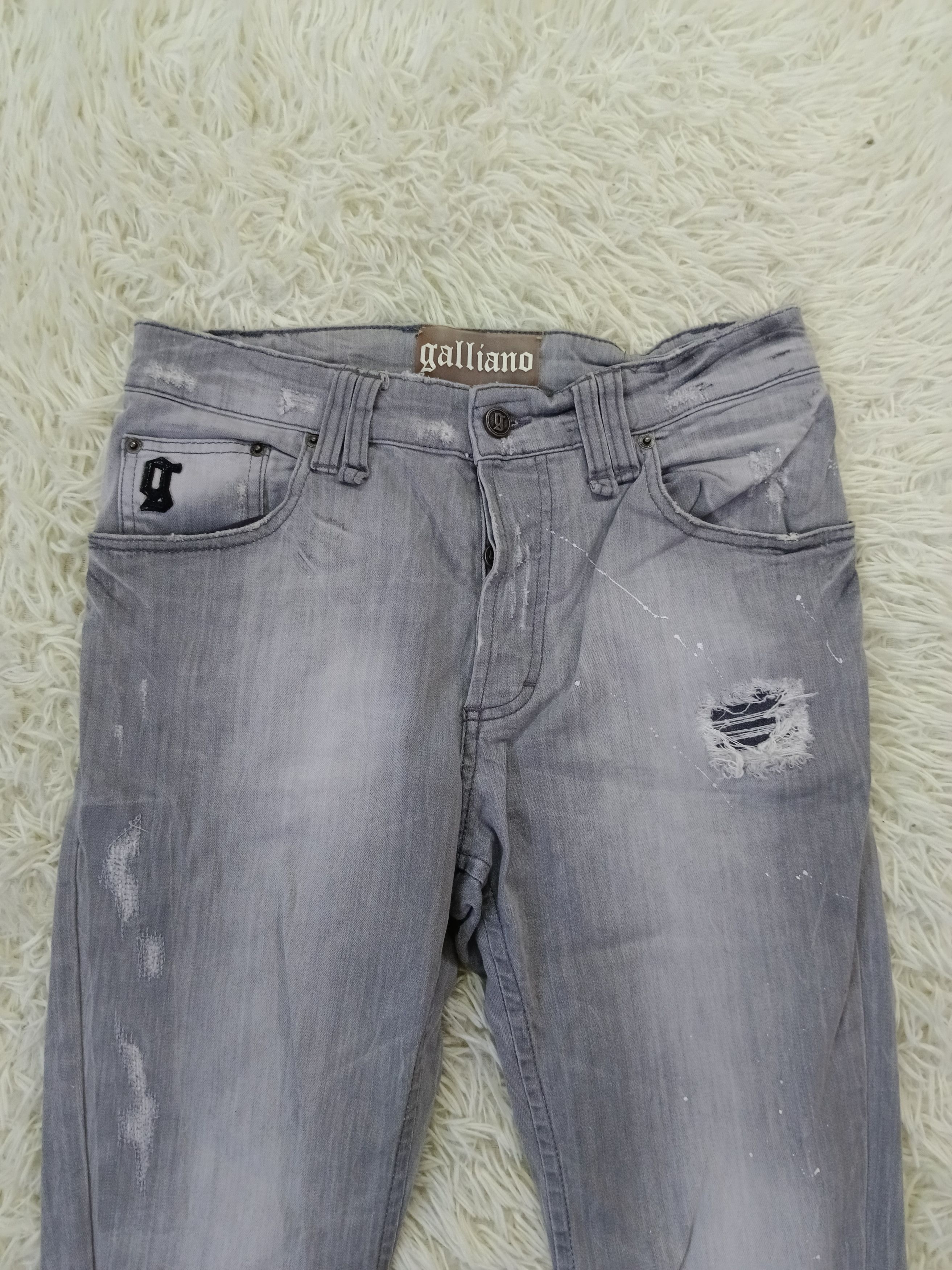 John Galliano DISTRESSED GALLIANO DENIM PANTS Size US 29 - 3 Thumbnail