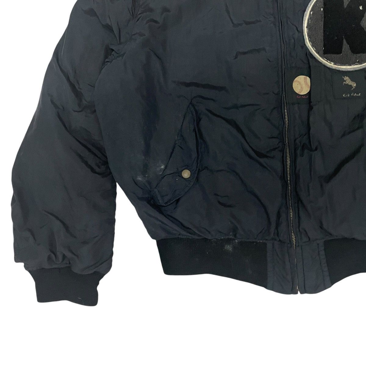 Karl Helmut Vintage Karl Helmut Big Logo Bomber Jacket Size US XL / EU 56 / 4 - 3 Thumbnail