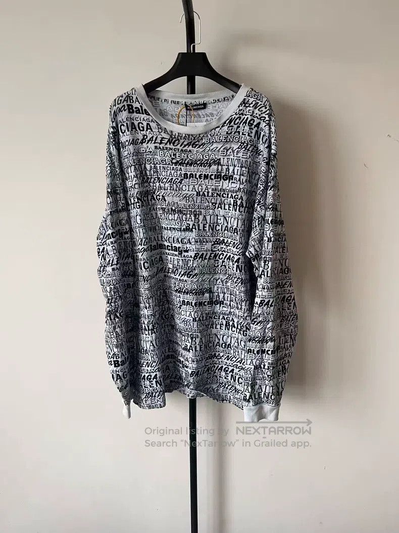 Balenciaga Graffiti Bullet Spray Full Print Hoodie Long Sl