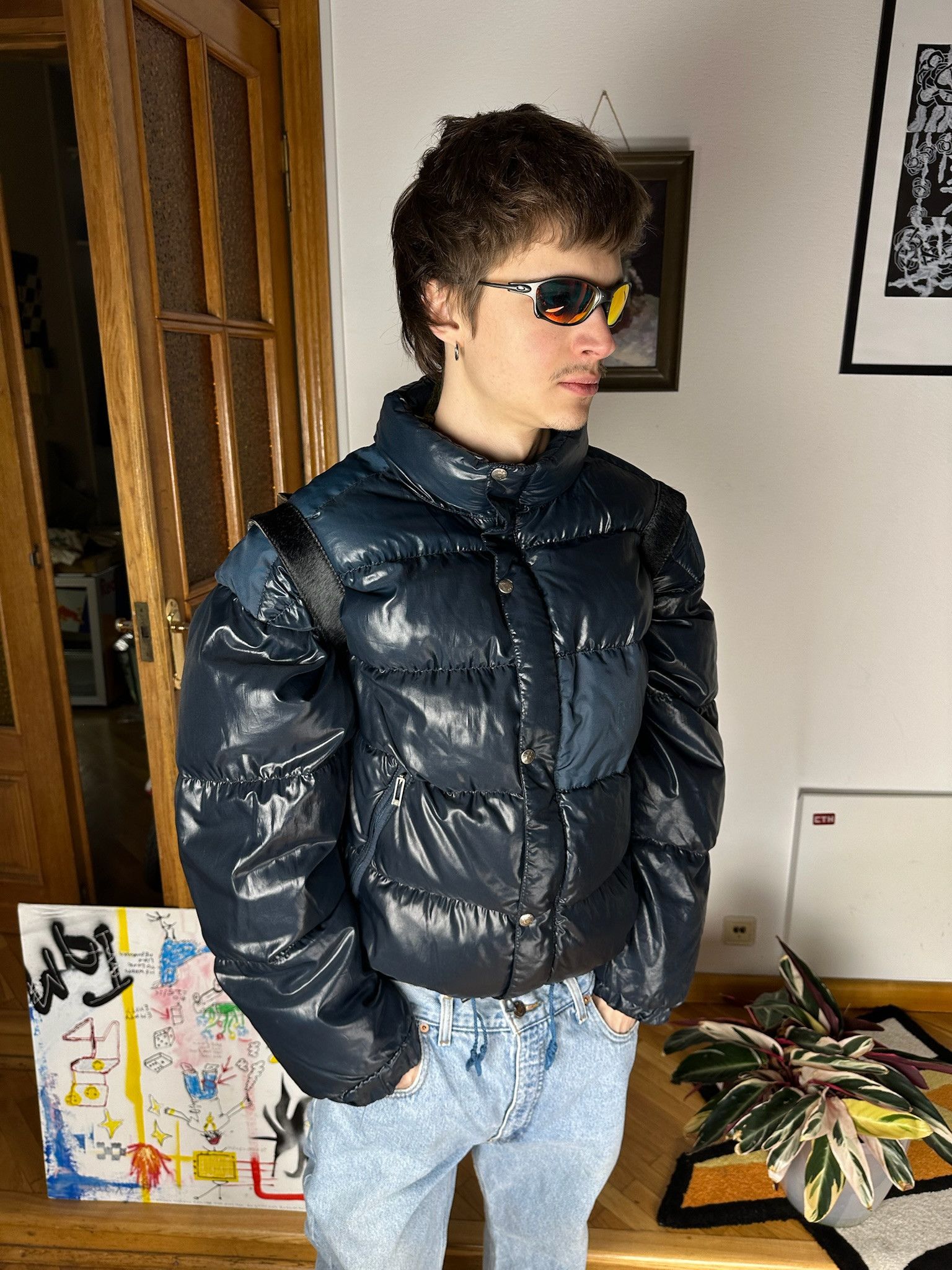 2000s Dolce & Gabbana Black army Cargo Shoulder Bag