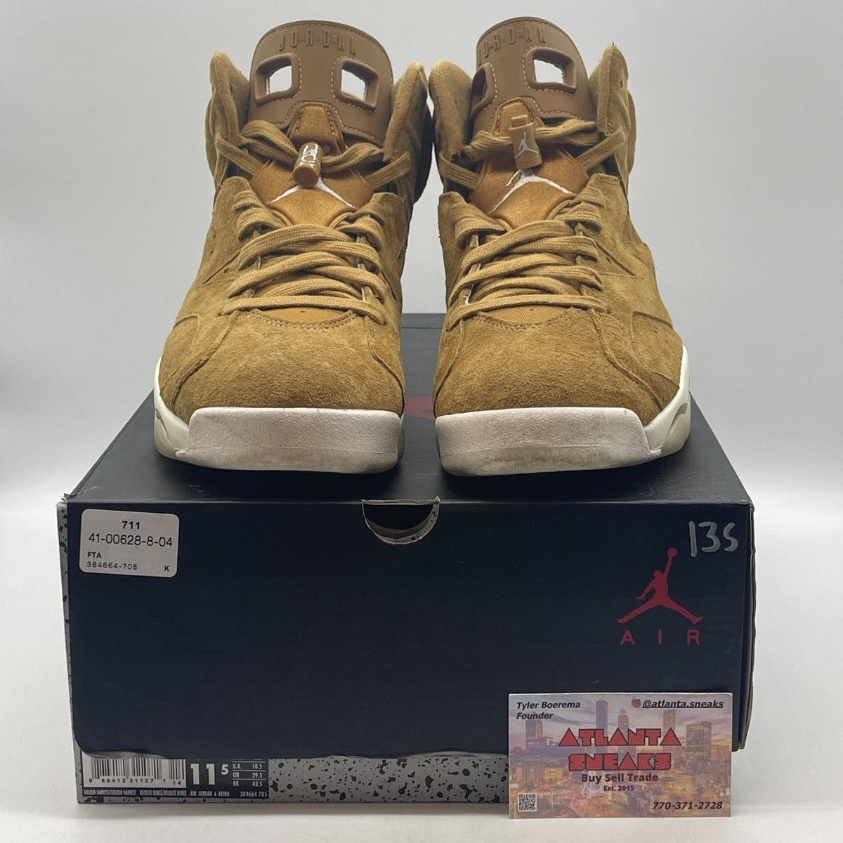 Jordan Brand Air Jordan 6 wheat Size US 11.5 / EU 44-45 - 2 Thumbnail