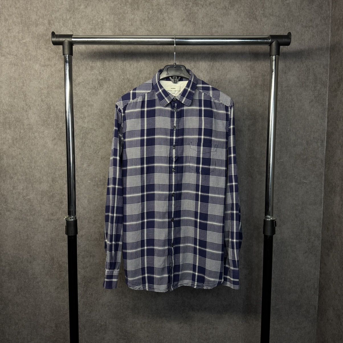 Diesel Diesel shirt blue plaid y2k streetwear Size US L / EU 52-54 / 3 - 1 Thumbnail