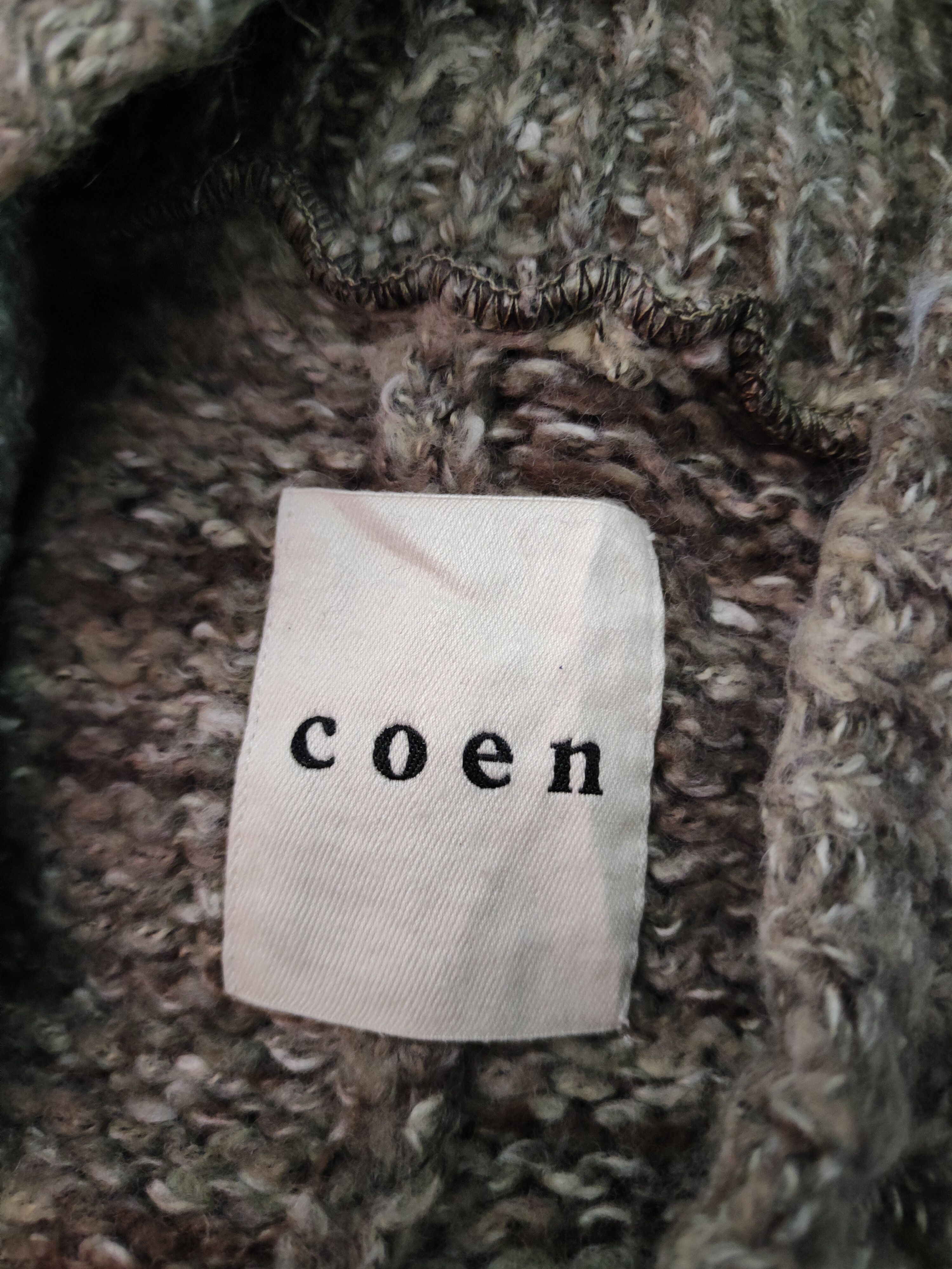 Japanese Brand Coen Olive Knitwear Cardigan #S2348 Size US L / EU 52-54 / 3 - 11 Thumbnail