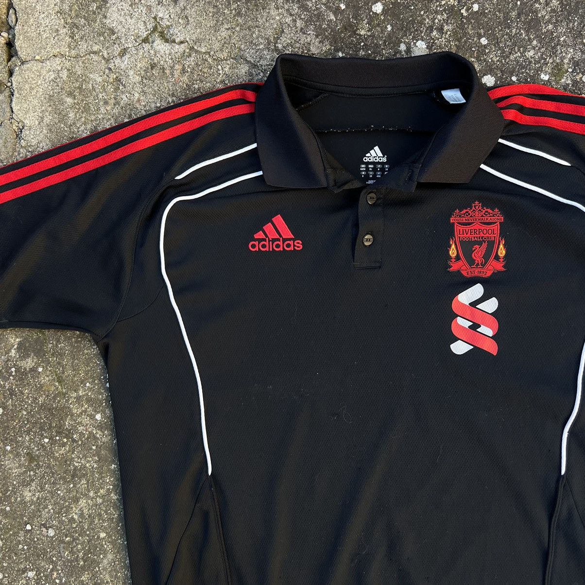 Adidas Adidas Liverpool Polo Soccer Streetwear football rare fan L Size US XL / EU 56 / 4 - 4 Thumbnail
