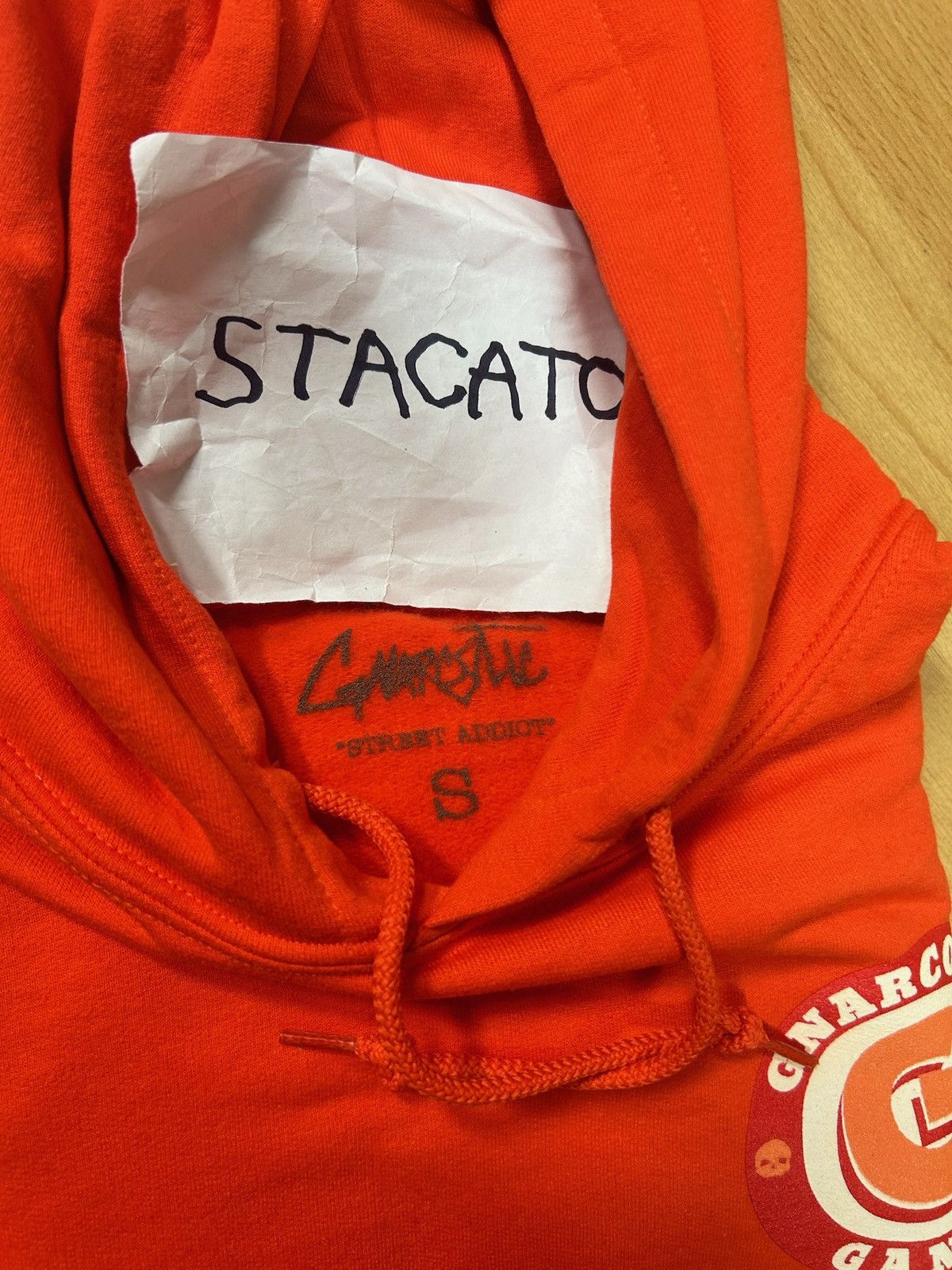 Gnarcotic × Rap Tees Lil Gnar Gnarcotic Gang Popeyes Hoodie Orange Size US S / EU 44-46 / 1 - 4 Thumbnail
