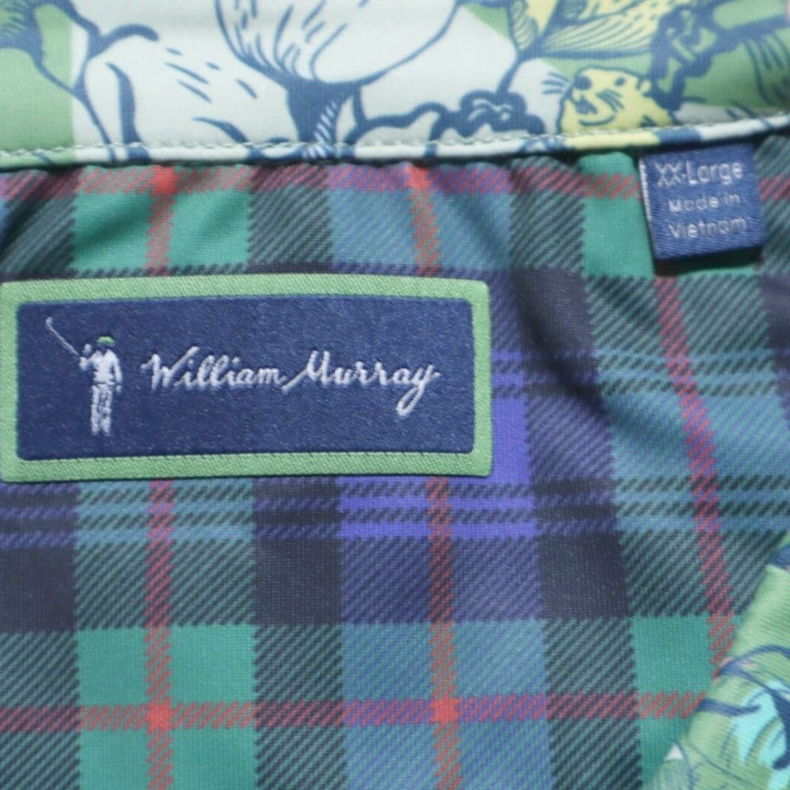 Vintage VINTAGE William Murray It's Like a Jungle Golf Stretch Polo Shirt Green Men's 2XL Size US XXL / EU 58 / 5 - 5 Thumbnail