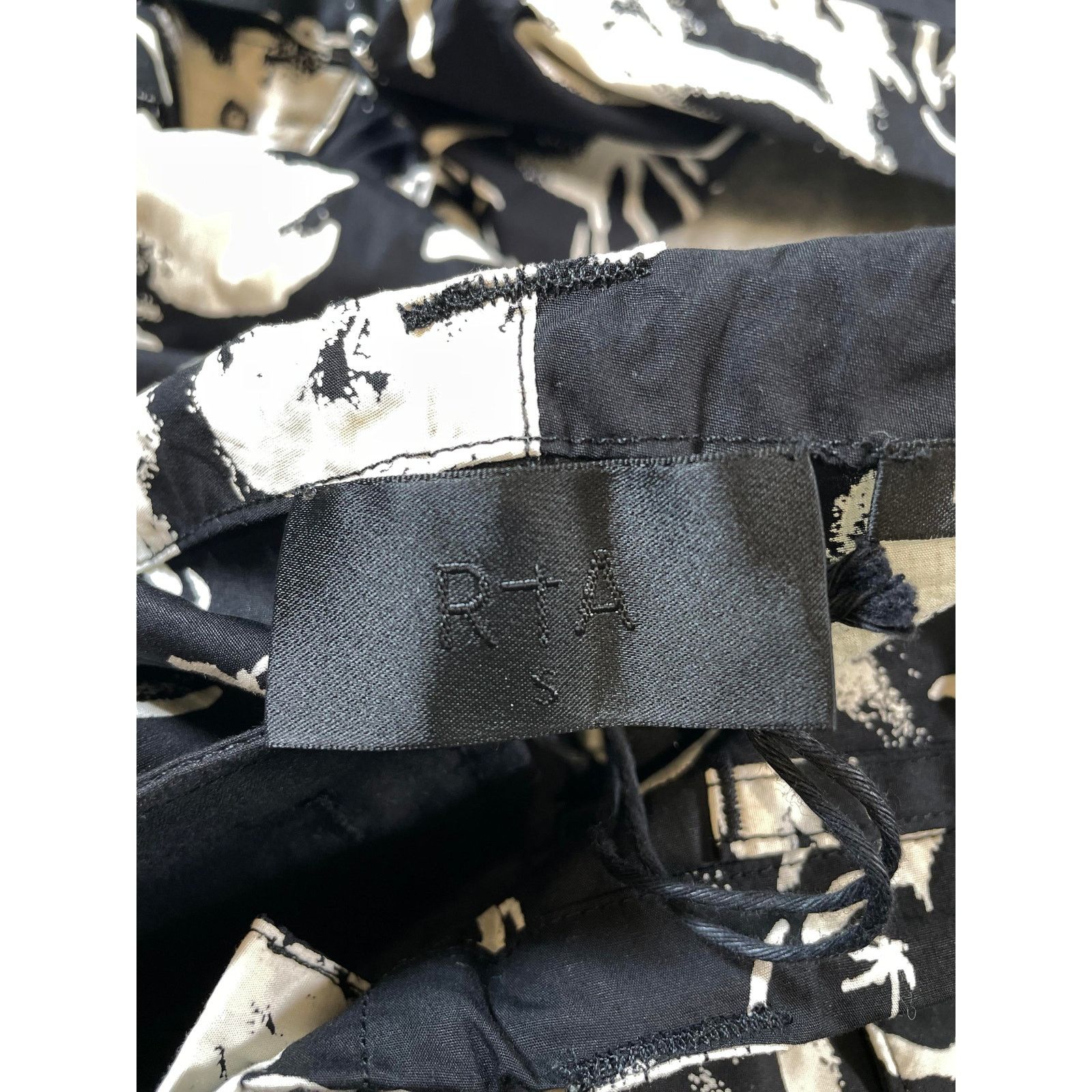 Rta RTA Palm Black & White Pants Size US 30 / EU 46 - 3 Thumbnail