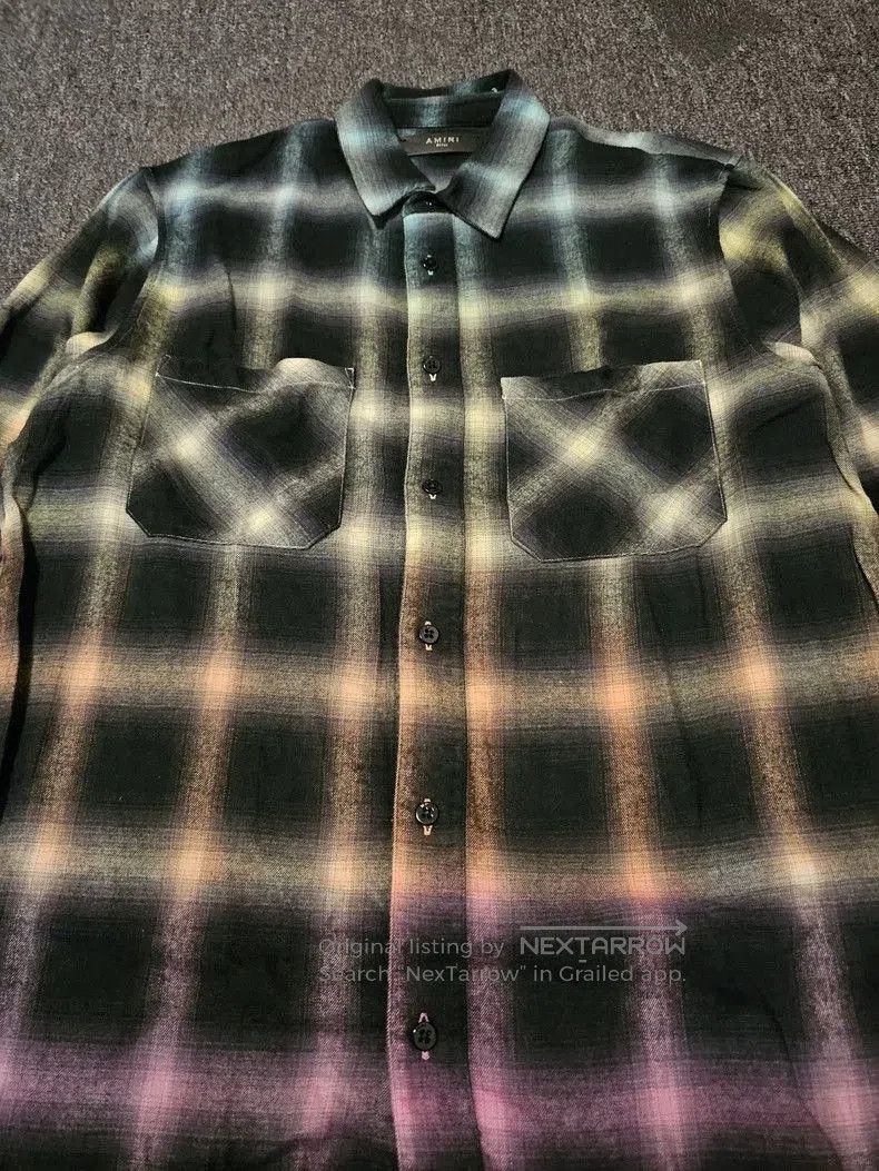 Amiri Amiri Gradient Plaid Flannel Shirt. Size US S / EU 44-46 / 1 - 2 Thumbnail