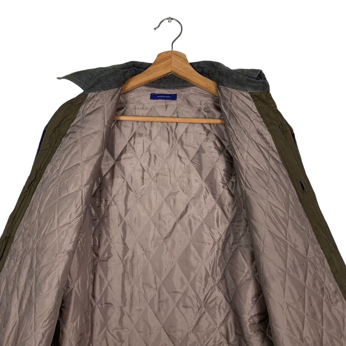 Japanese Brand MANUFACTURERS Button Jacket Flannel #0013-C1 Size US L / EU 52-54 / 3 - 14 Thumbnail