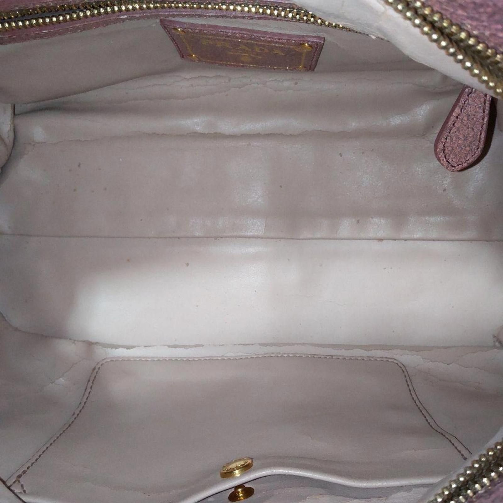 Prada Prada - Pink Leather Handbag Size ONE SIZE - 4 Thumbnail