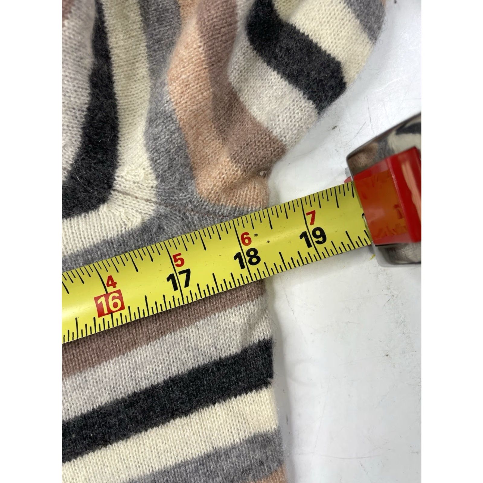 Cynthia Rowley Cynthia Rowley Sweater Womens Medium Striped Cashmere Crew Neck Pullover 2-Ply Multicolor Size M / US 6-8 / IT 42-44 - 6 Thumbnail