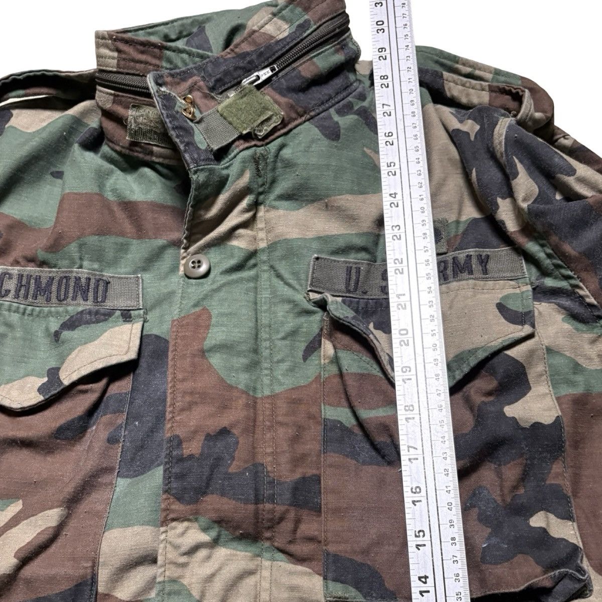 Other US Army M65 Field Jacket Small Reg Woodland Camo Cold Weathr Size US S / EU 44-46 / 1 - 5 Thumbnail