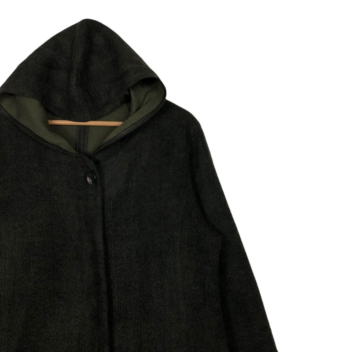 Japanese Brand 🔥VINTAGE WOOL LONG JACKET MOGA MINK FUR HOODIE Size US L / EU 52-54 / 3 - 9 Thumbnail
