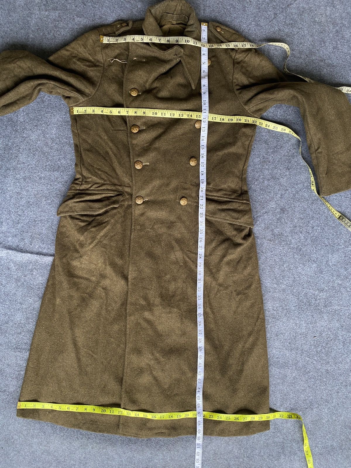 Vintage Vintage 50s army greatcoat dismounted Size US M / EU 48-50 / 2 - 10 Thumbnail