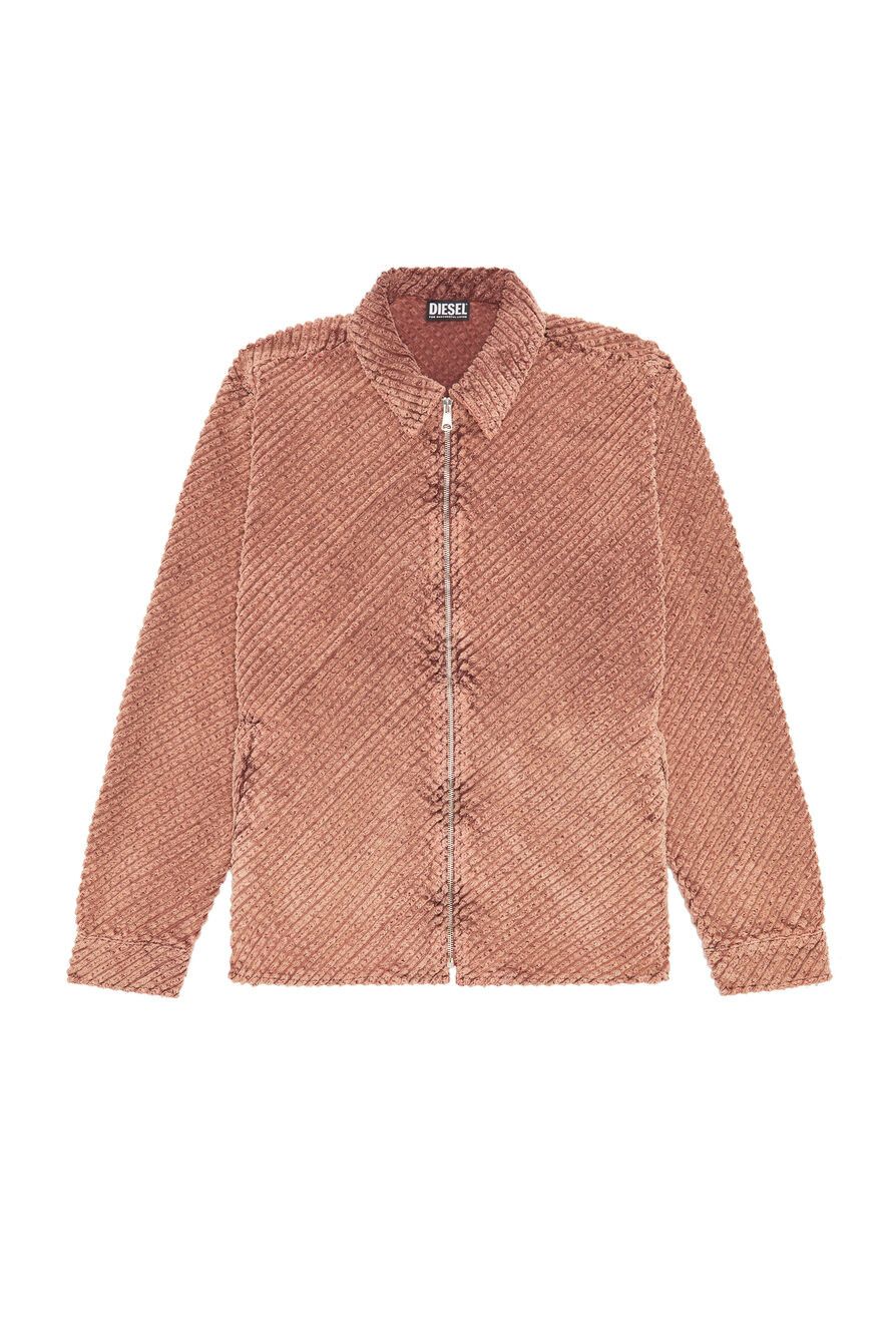 Diesel o1mle1025 S-Darasy Corduroy Overshirt Jacket in Pink Size US M / EU 48-50 / 2 - 1 Preview
