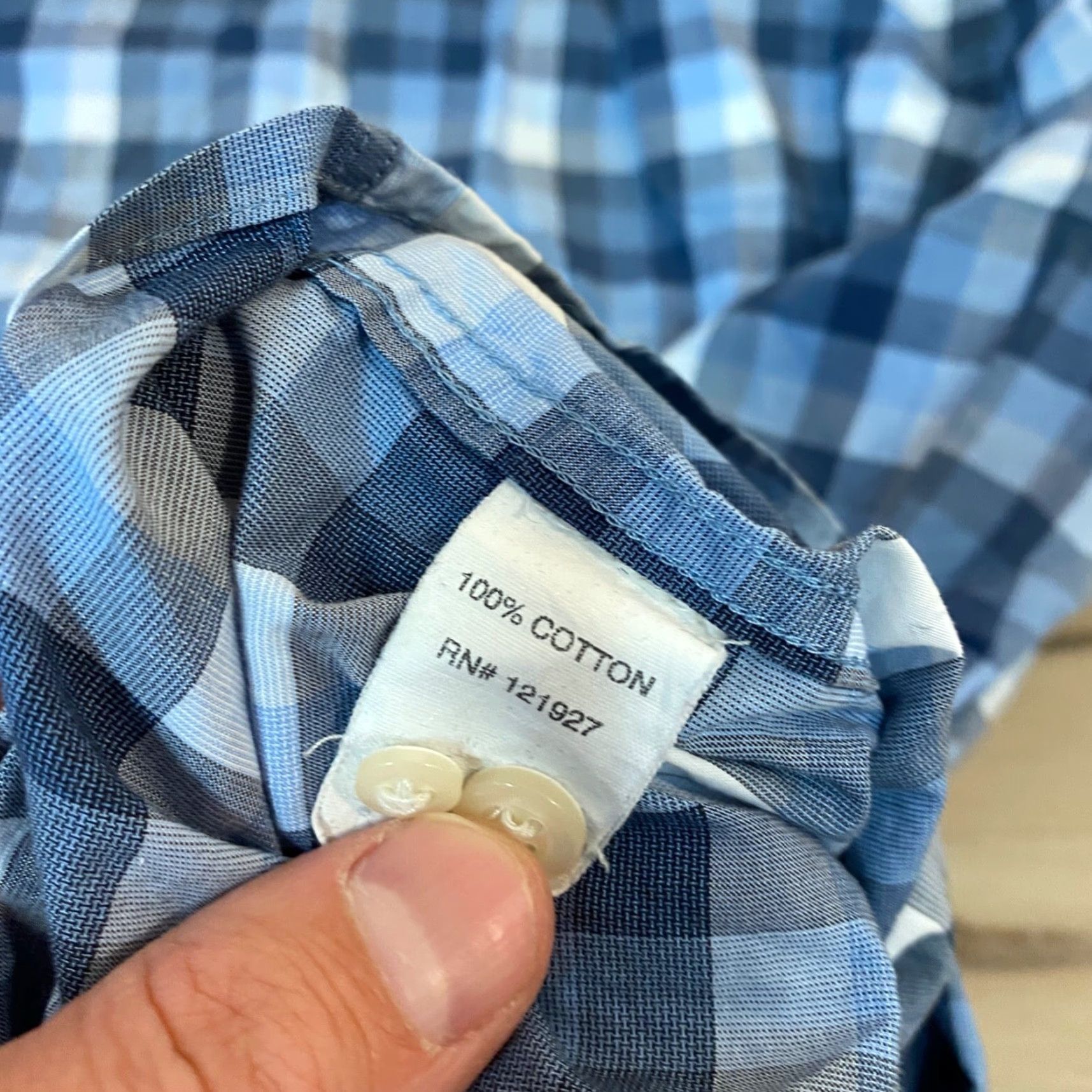 johnnie-O johnnie-O Shirt Mens XL Blue Plaid Button-Down Cotton Oxford Long Sleeve Product Title Size US XL / EU 56 / 4 - 4 Thumbnail