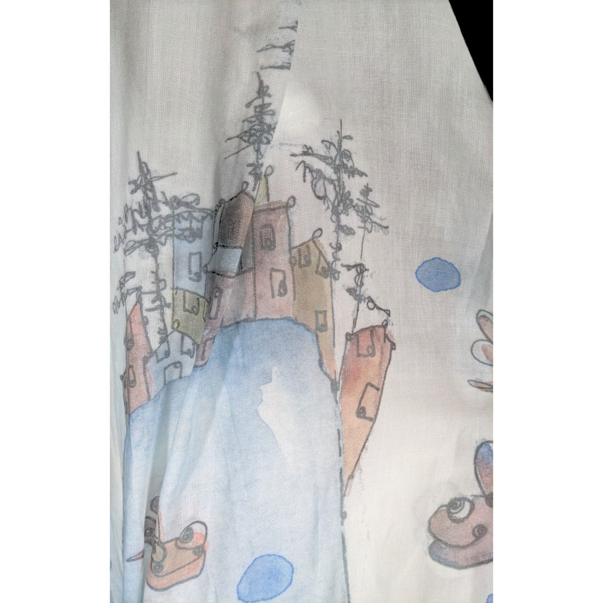 Other Whimsical Italian "The Sea Ends Where The Sky Begins" Art Sc Size ONE SIZE - 4 Thumbnail
