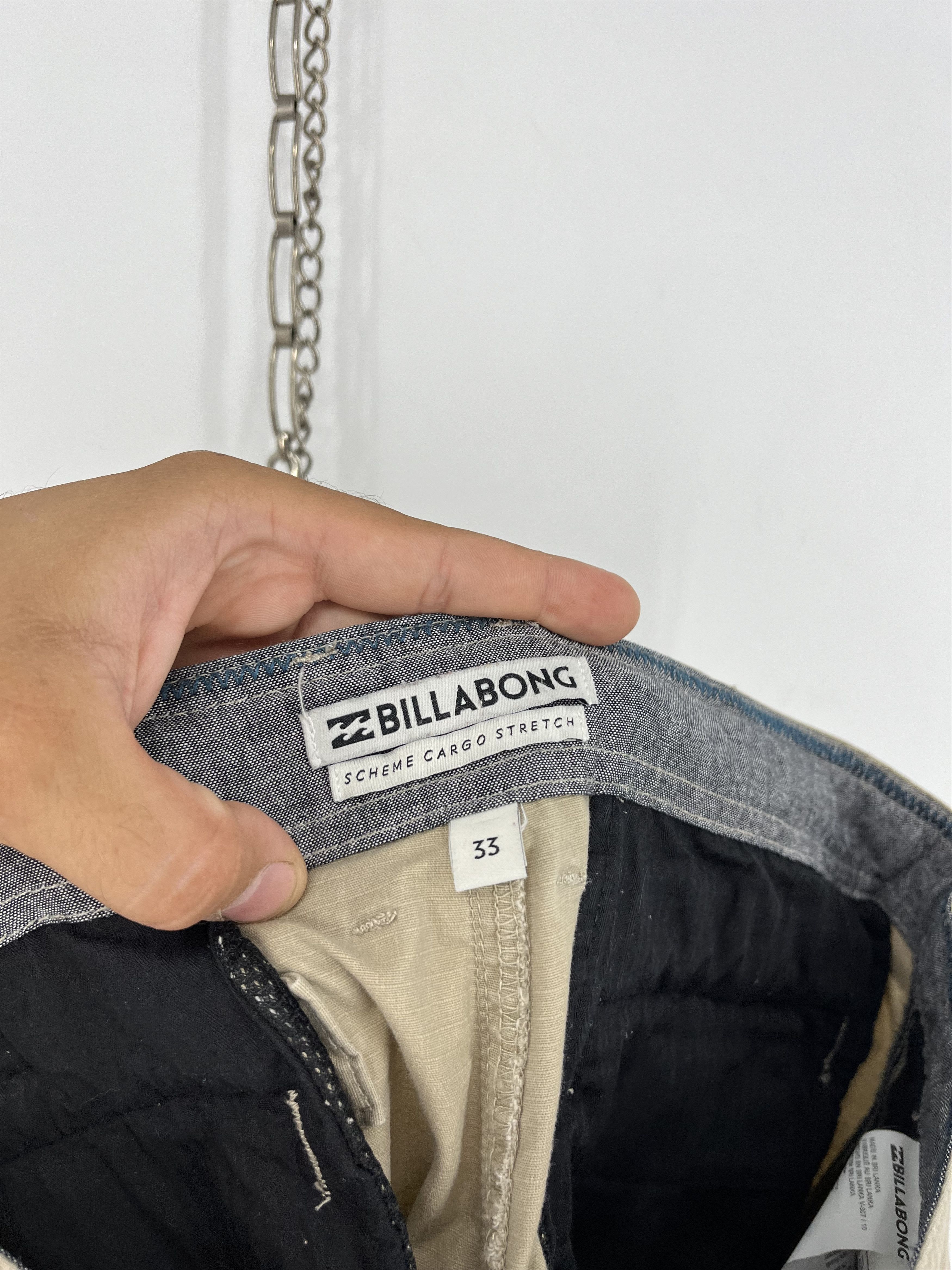 Billabong × Vintage Crazy Vintage Y2K Billabong Cargo Shorts Baggy Skater Grunge Size US 33 - 10 Thumbnail