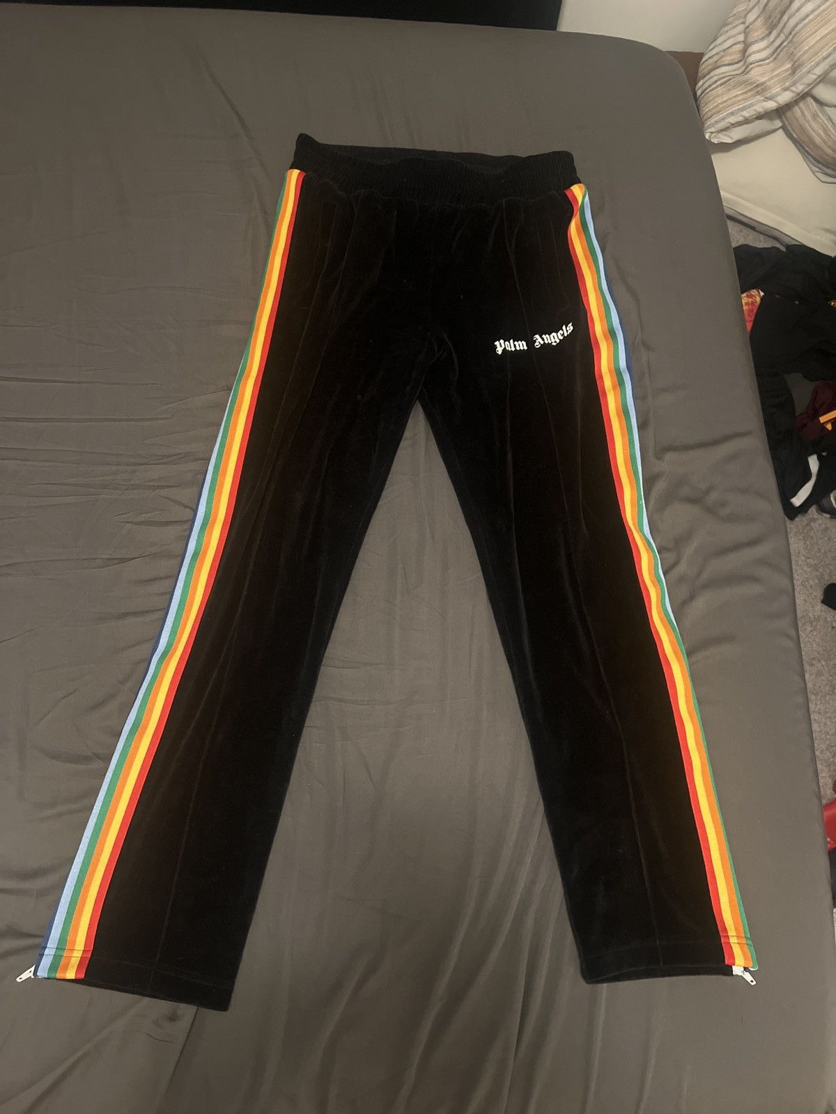 Palm Angels Palm Angels Black Velour Size US 34 / EU 50 - 1 Thumbnail