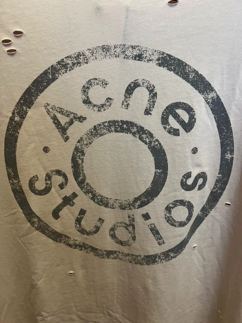 Acne Studios acne studios Pink letter print ripped short sleeve 2503-Nex Size US S / EU 44-46 / 1 - 3 Thumbnail