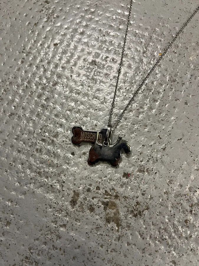 Moschino Moschino Dog Bone Tag Steel Necklace Size ONE SIZE - 7 Thumbnail