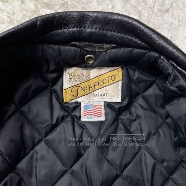 Schott Schott 618 cable-stayed leather jacket Size US S / EU 44-46 / 1 - 7 Thumbnail