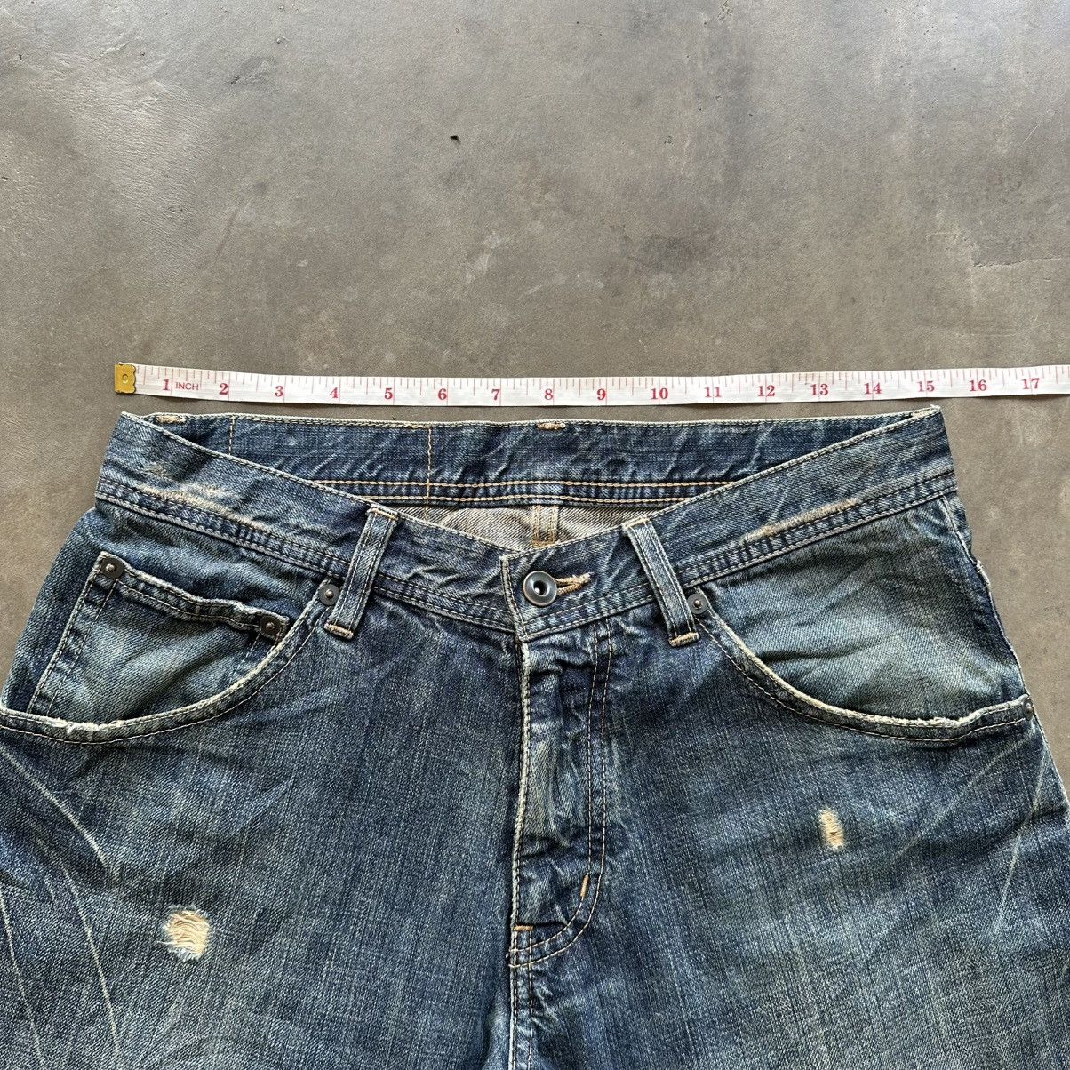 Japanese Brand Vintage Tete Homme Distressed Faded Denim Jean Pant W30 Size US 30 / EU 46 - 8 Thumbnail