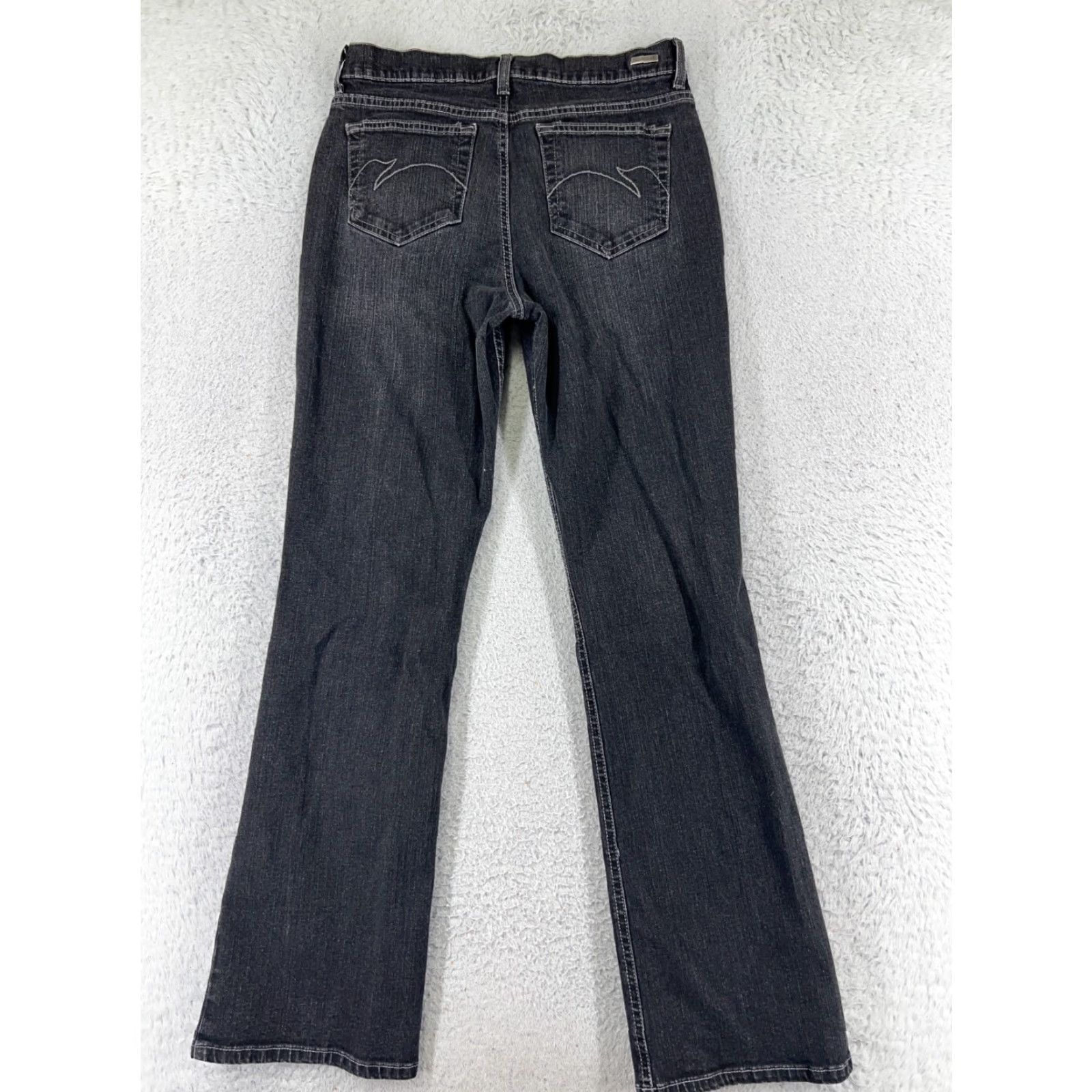 Gloria Vanderbilt Mudd Jeans Womens Bootcut Denim Black 26 Mid Rise 27x30 5-Pocket Embroidered Logo Cowboy Southwestern Designer Vintage No Size 26" / US 2 / IT 38 - 2 Thumbnail