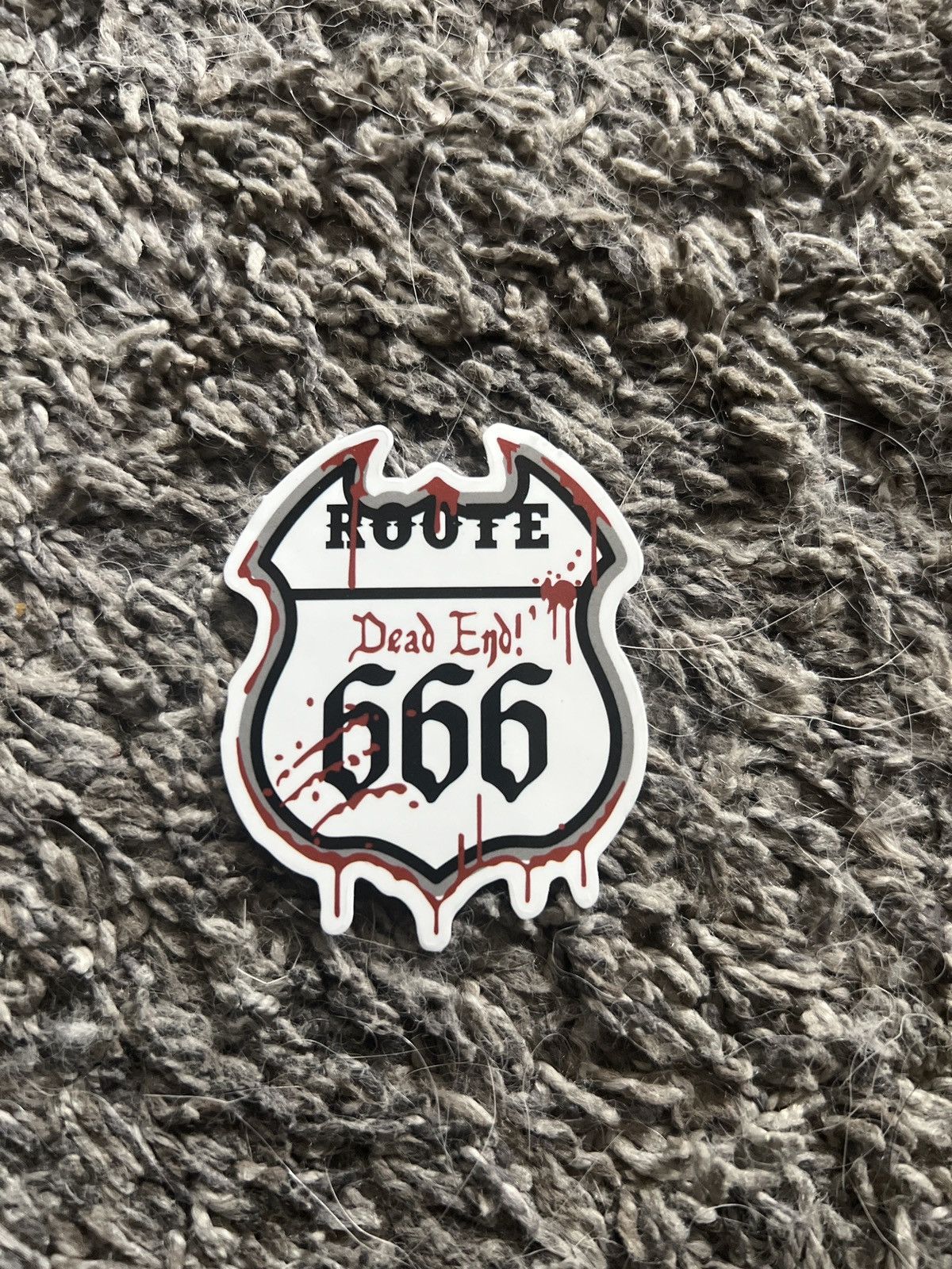 Route 66 Route 666 Dead End! Sticker Size ONE SIZE - 1 Thumbnail