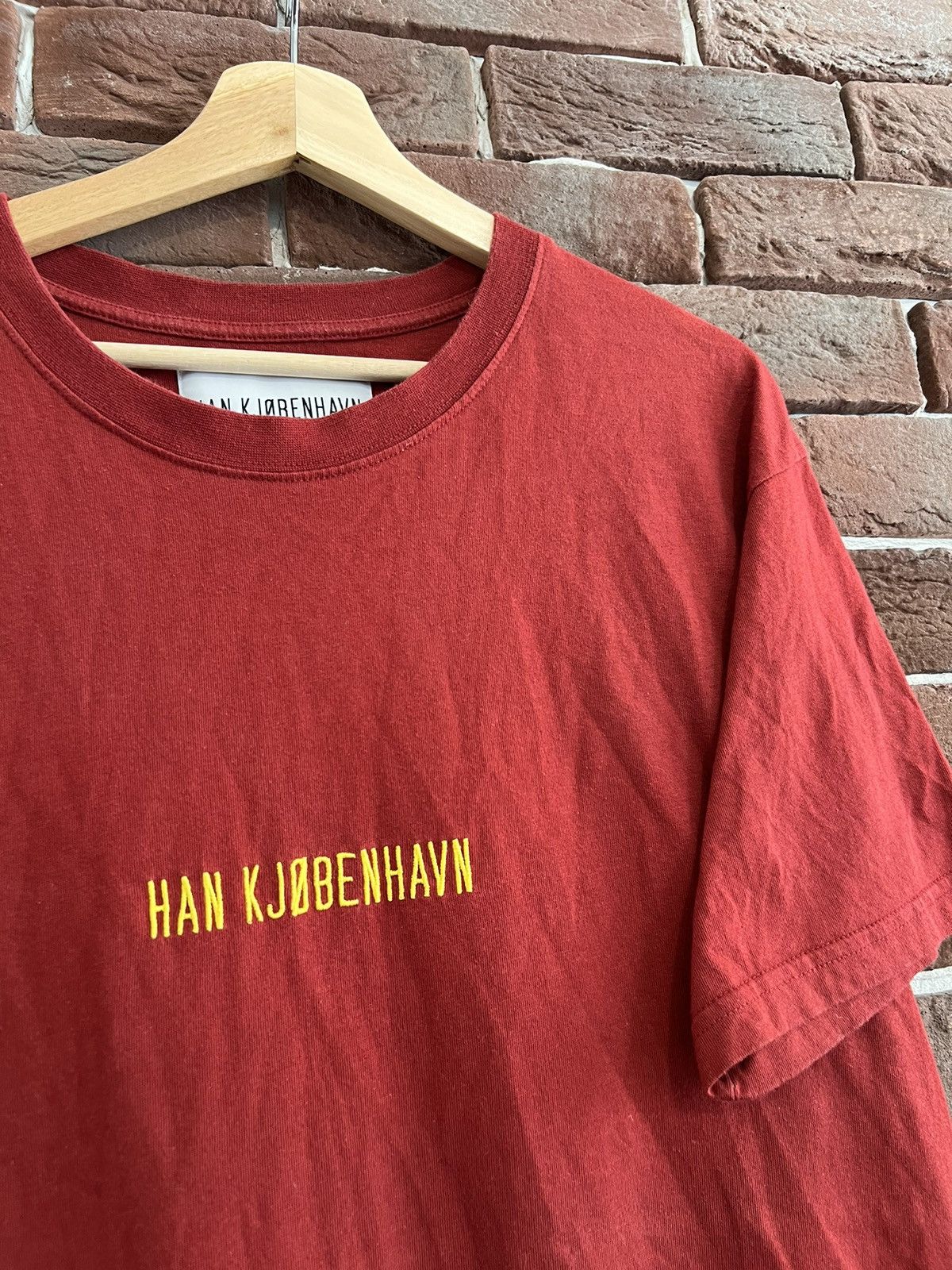 Han Kjobenhavn Rare Han Kjobenhavn Embroided Logo Hype Streetwear Large Red Size US L / EU 52-54 / 3 - 3 Thumbnail