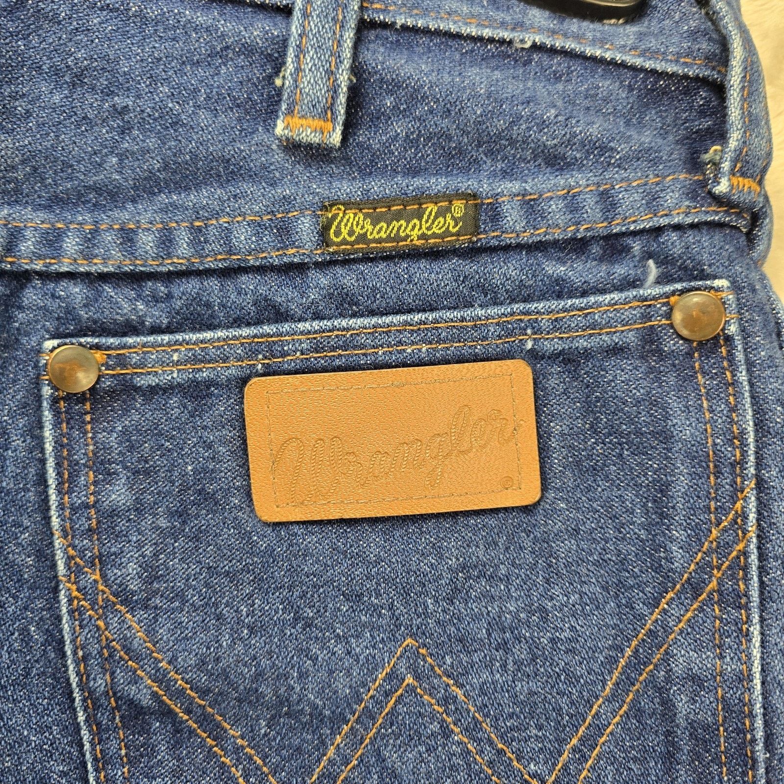 Wrangler Vtg 70s Wrangler 13MWZ Jeans Womens 12 (28x31) Scovill USA Size 34" / US 12 / IT 48 - 10 Thumbnail