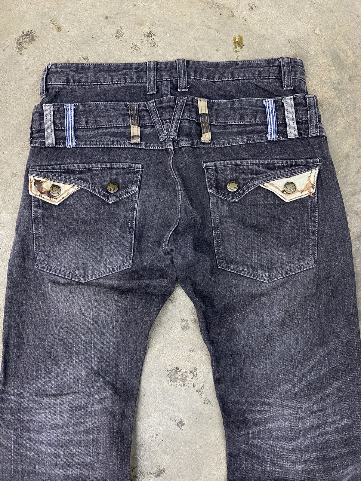 Japanese Brand undefined japanese double waist pant dominate ifsx lgb Size US 31 - 8 Thumbnail