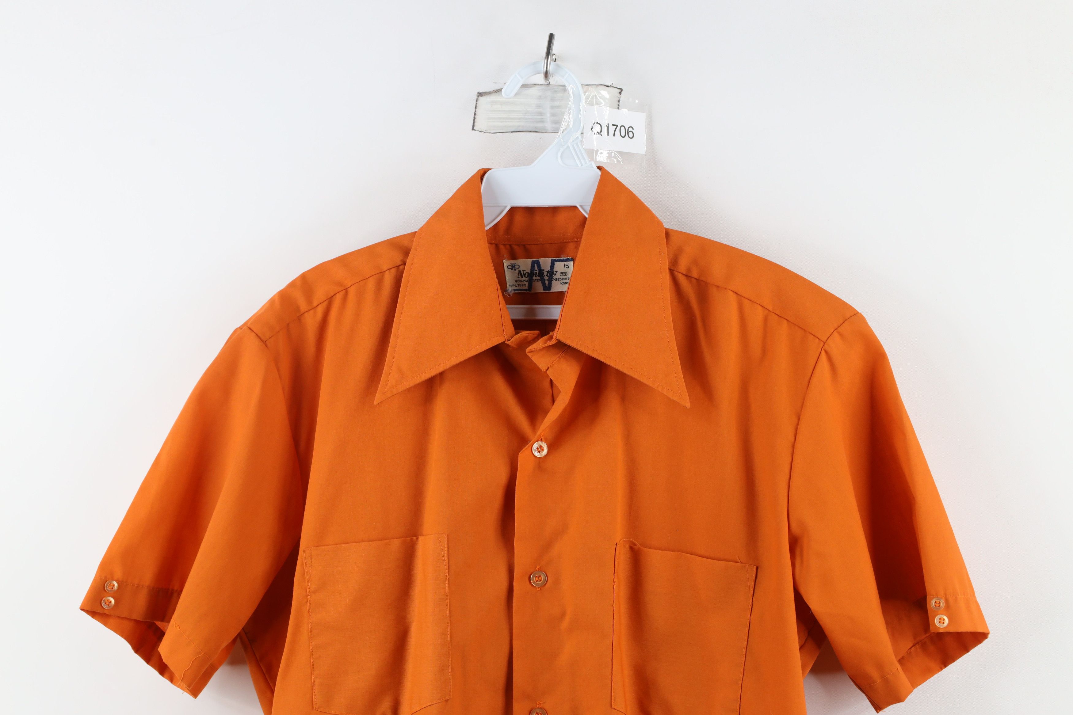Vintage Vintage 70s Streetwear Short Sleeve Collared Button Shirt Size US M / EU 48-50 / 2 - 2 Thumbnail