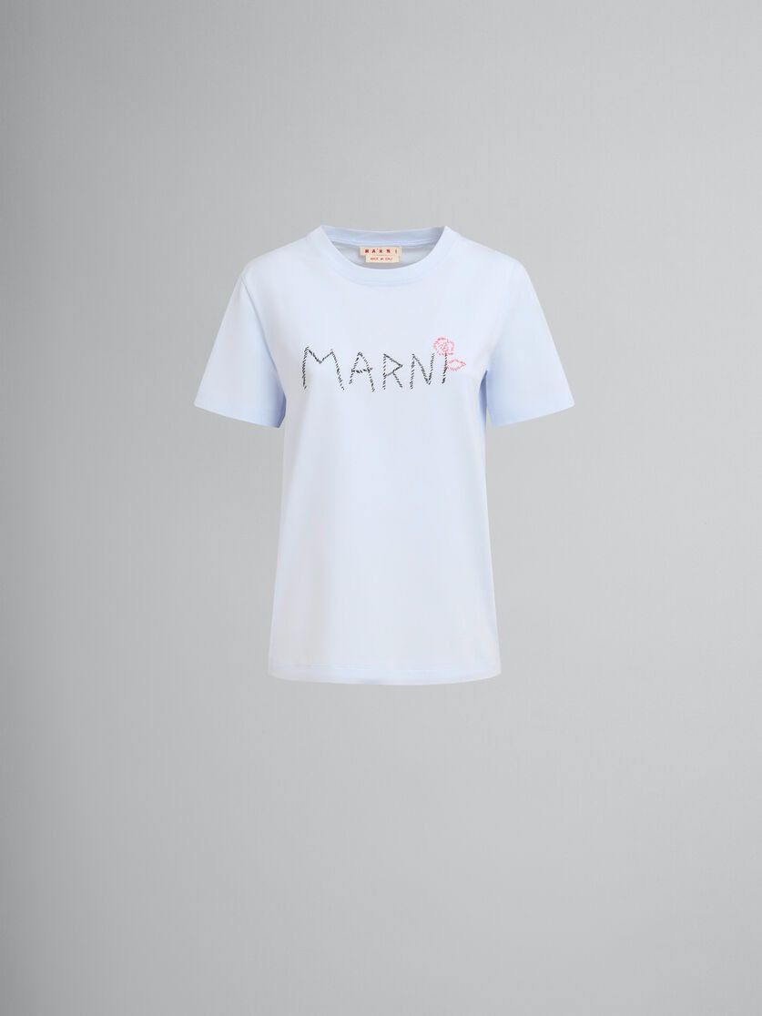 Marni o1f1d3z0625 T-Shirt in Light Blue Size M / US 6-8 / IT 42-44 - 1 Thumbnail