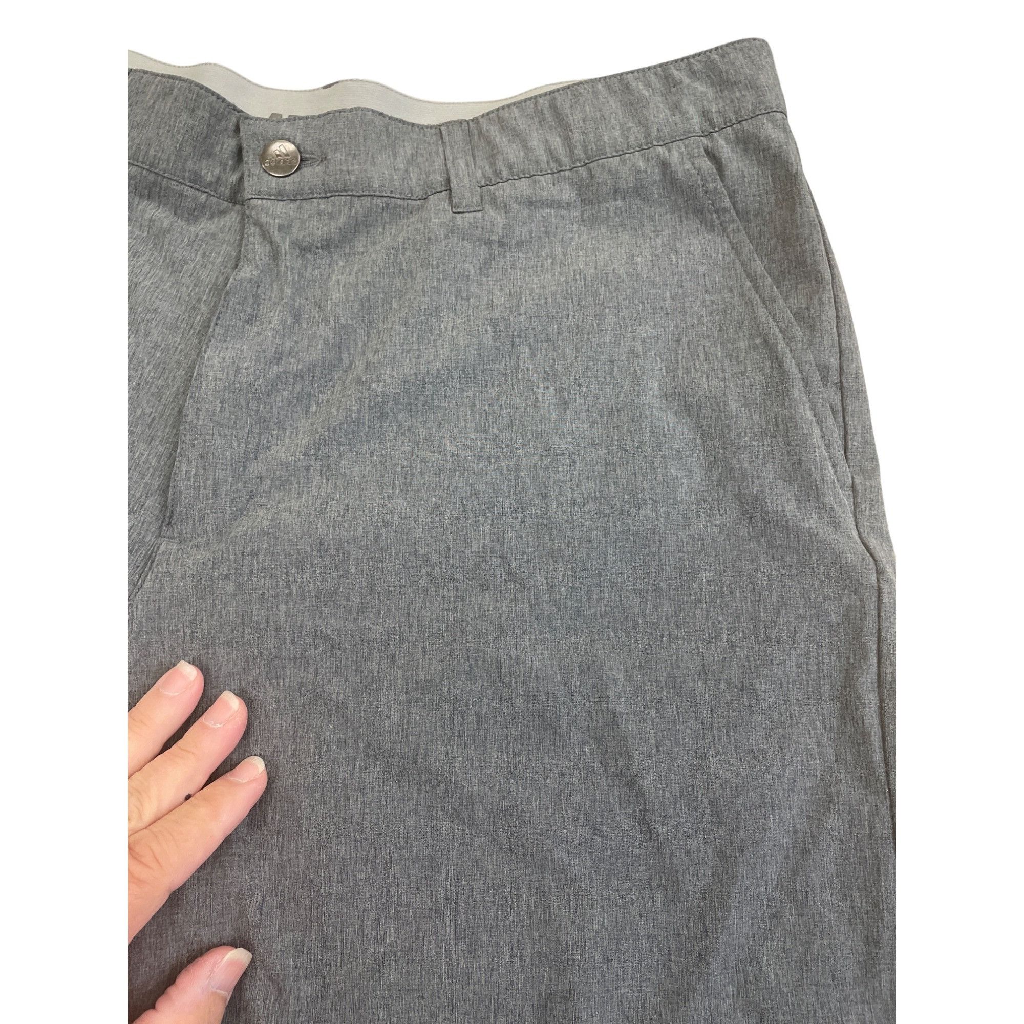 Adidas Adidas Mens Gray Performance Golf Casual Shorts Size 36 SKU Size US 36 / EU 52 - 4 Thumbnail