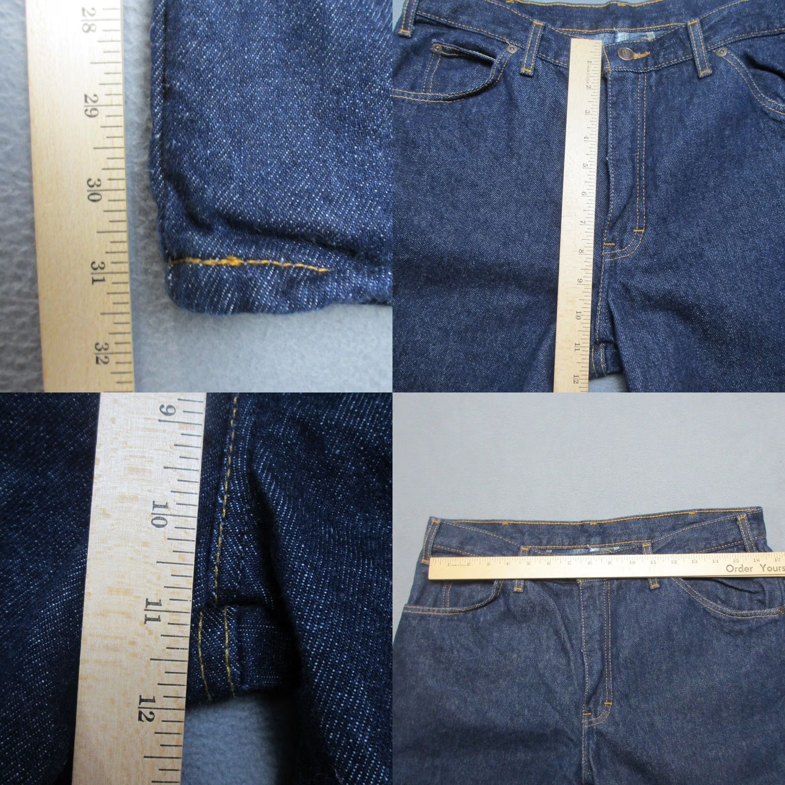 Dickies Dickies Jeans Men Blue Denim Relaxed Fit Straight Leg Dark Wash Workwear 34X32 Size US 34 / EU 50 - 8 Thumbnail