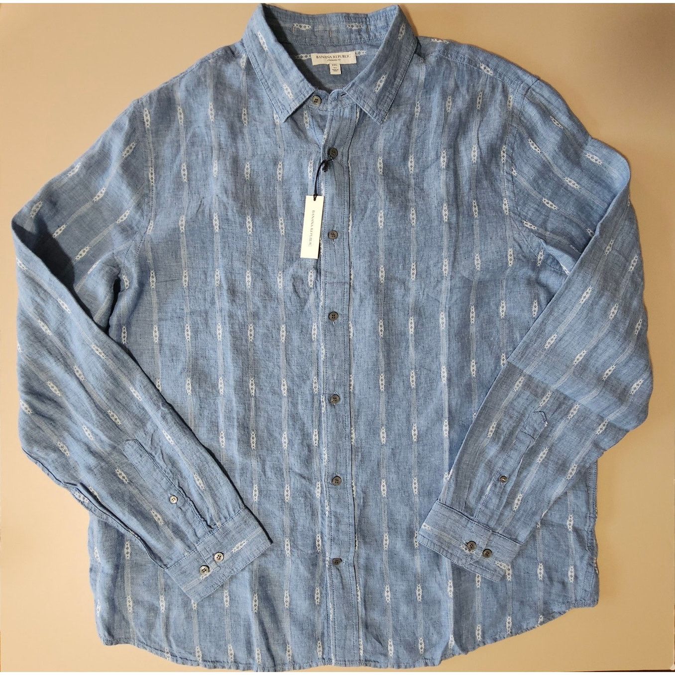 Banana Republic BANANA REPUBLIC Cotton Linen Button Down Shirt Tall XXL Size US XXL / EU 58 / 5 - 1 Thumbnail