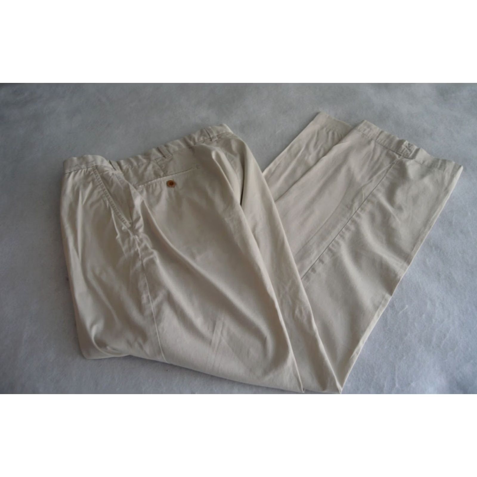 Polo Ralph Lauren Polo Golf Ralph Lauren Pants Mens 35/32 Khaki Chino's Flat Front Cotton Blend Classic Straight Logo Preppy Size US S / EU 44-46 / 1 - 2 Thumbnail