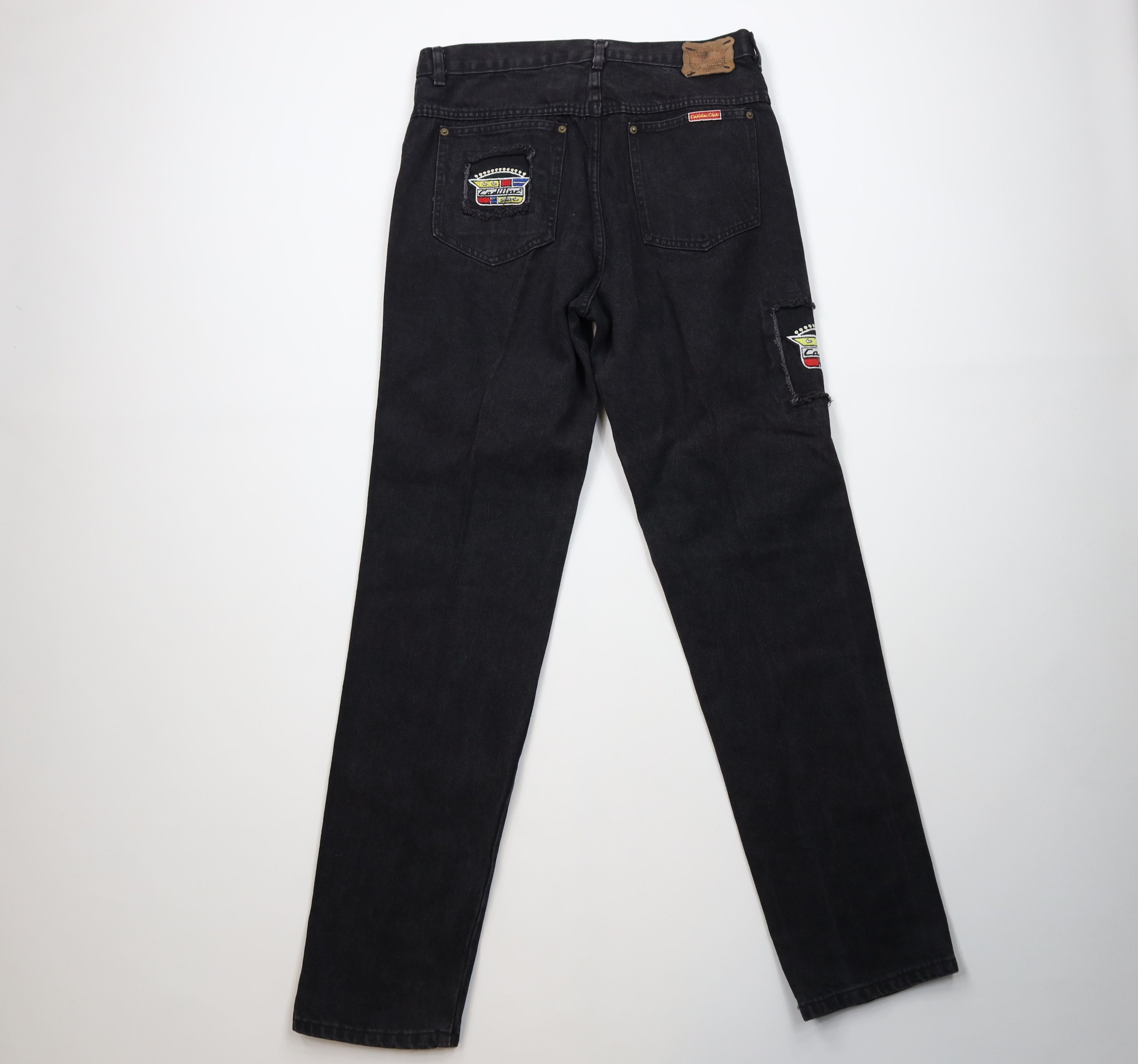 Cadillac Deadstock Vintage 90s Cadillac Car Straight Leg Jeans USA Size US 36 / EU 52 - 10 Thumbnail